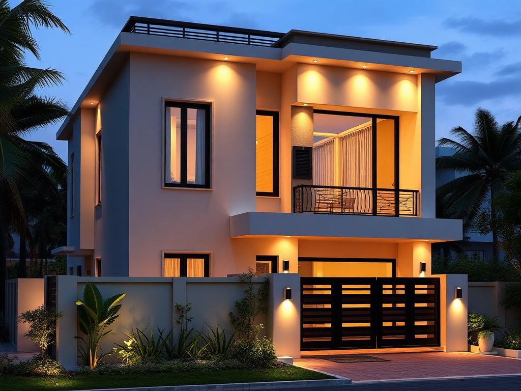 Modern Duplex Home – Hiriyur